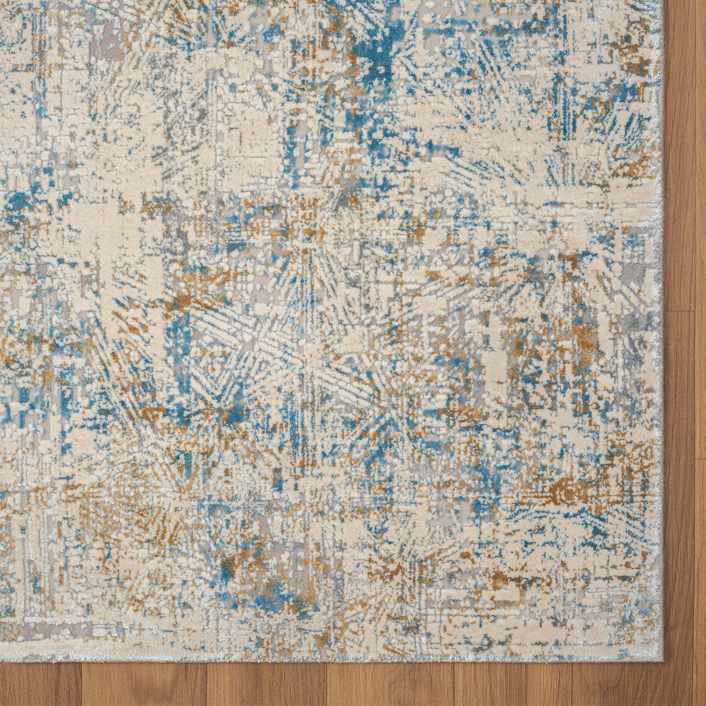 4 x 6 Blue & Gray Rug