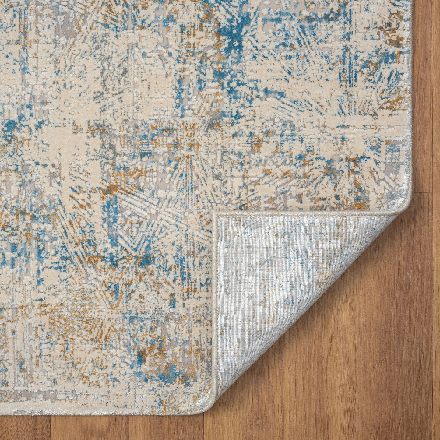 4 x 6 Blue & Gray Rug