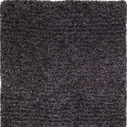 9 x 12 Black Shag Hand Tufted Rug