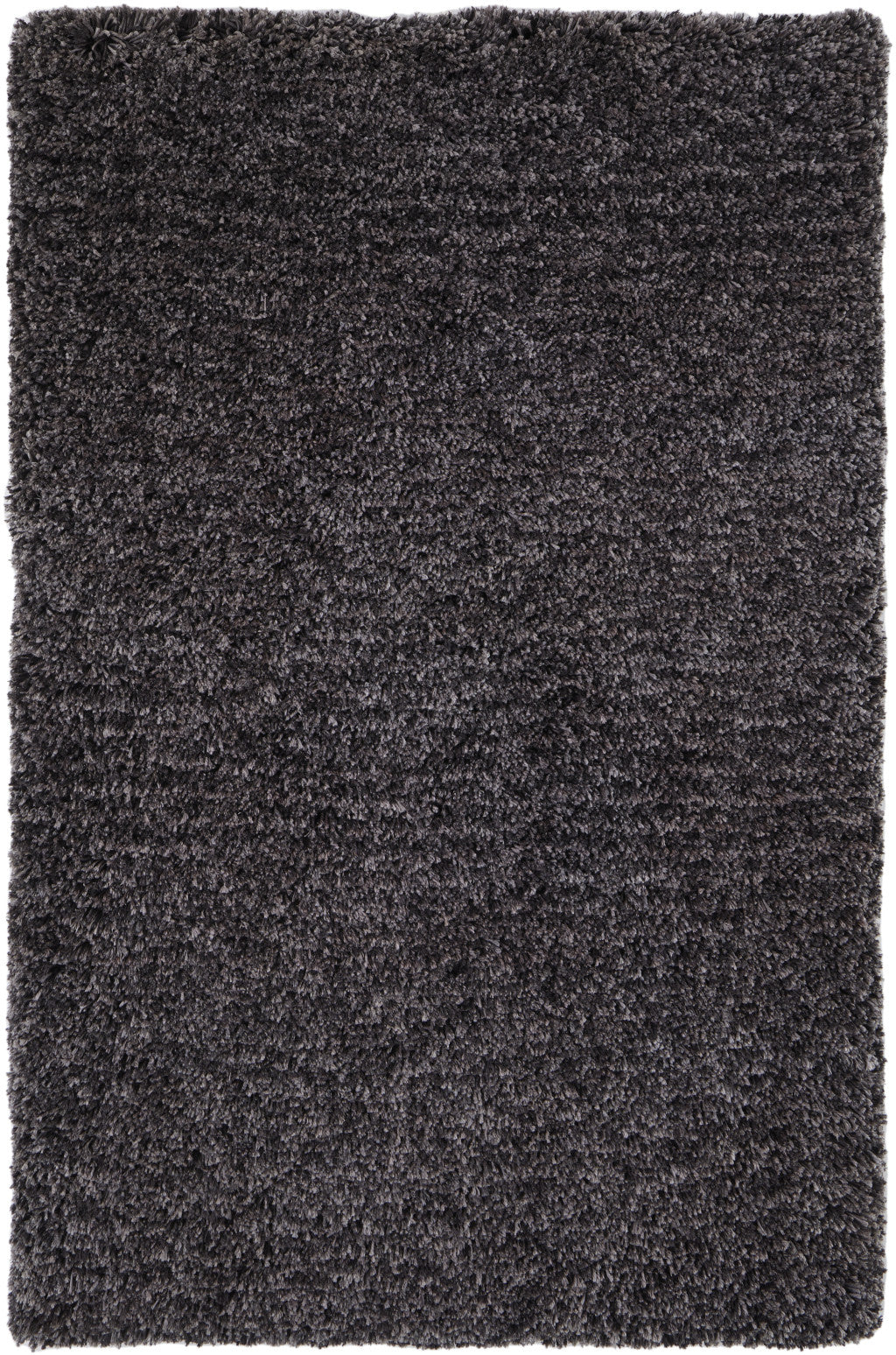 9 x 12 Black Shag Hand Tufted Rug