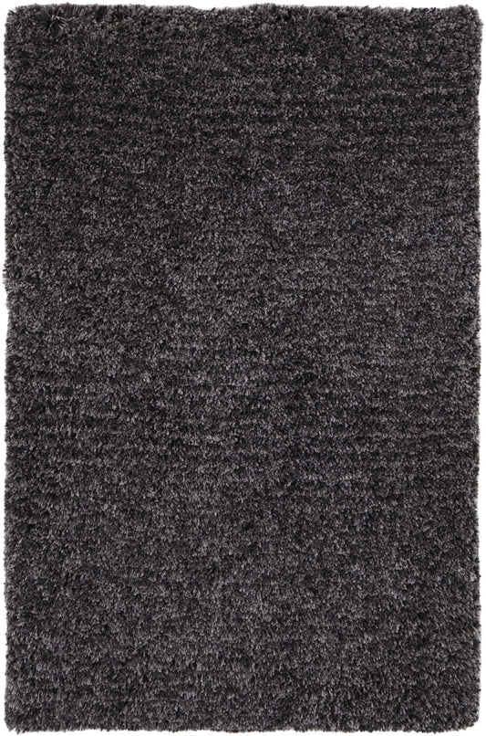 9 x 12 Black Shag Hand Tufted Rug