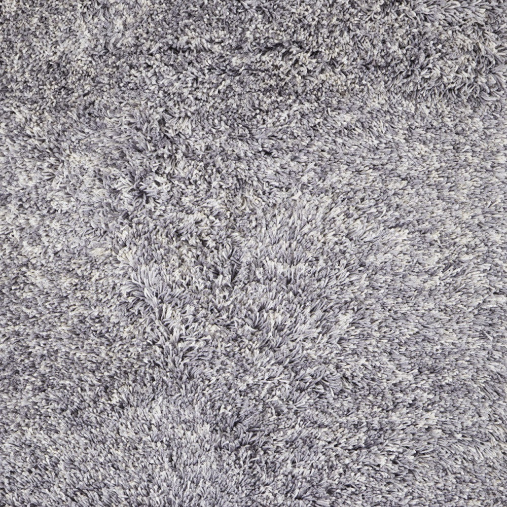 8 x 10 Gray Shag Hand Tufted Rug