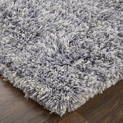 9 x 12 Gray Shag Hand Tufted Rug