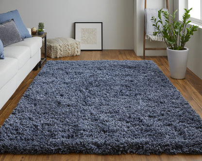 9 x 12 Gray Shag Hand Tufted Rug