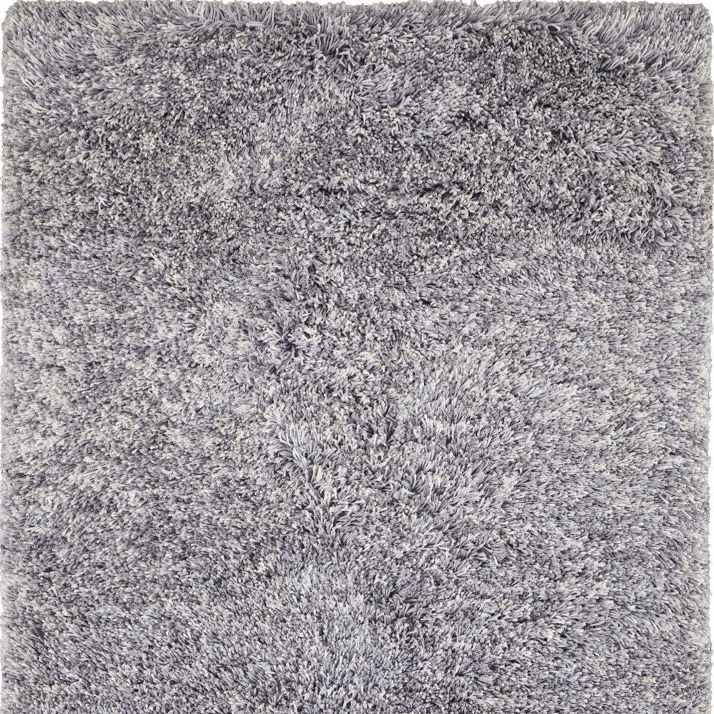 9 x 12 Gray Shag Hand Tufted Rug
