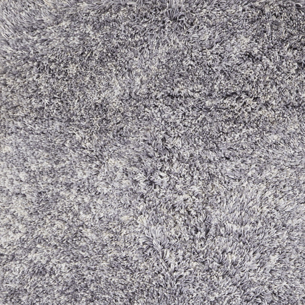 9 x 12 Gray Shag Hand Tufted Rug