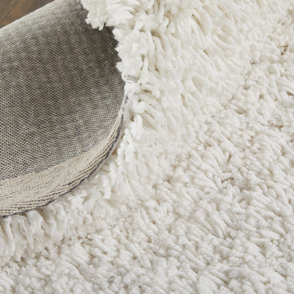 9 x 12 Ivory Shag Hand Tufted Rug