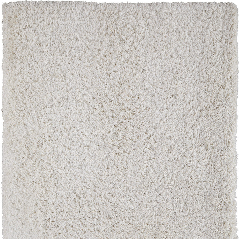 9 x 12 Ivory Shag Hand Tufted Rug