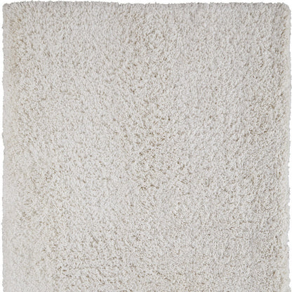 9 x 12 Ivory Shag Hand Tufted Rug