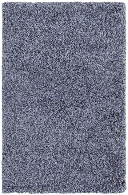 8 x 10 Blue Shag Hand Tufted Rug