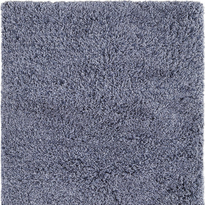 8 x 10 Blue Shag Hand Tufted Rug