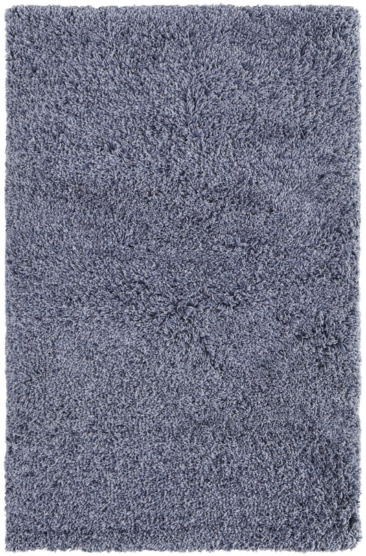 8 x 10 Blue Shag Hand Tufted Rug