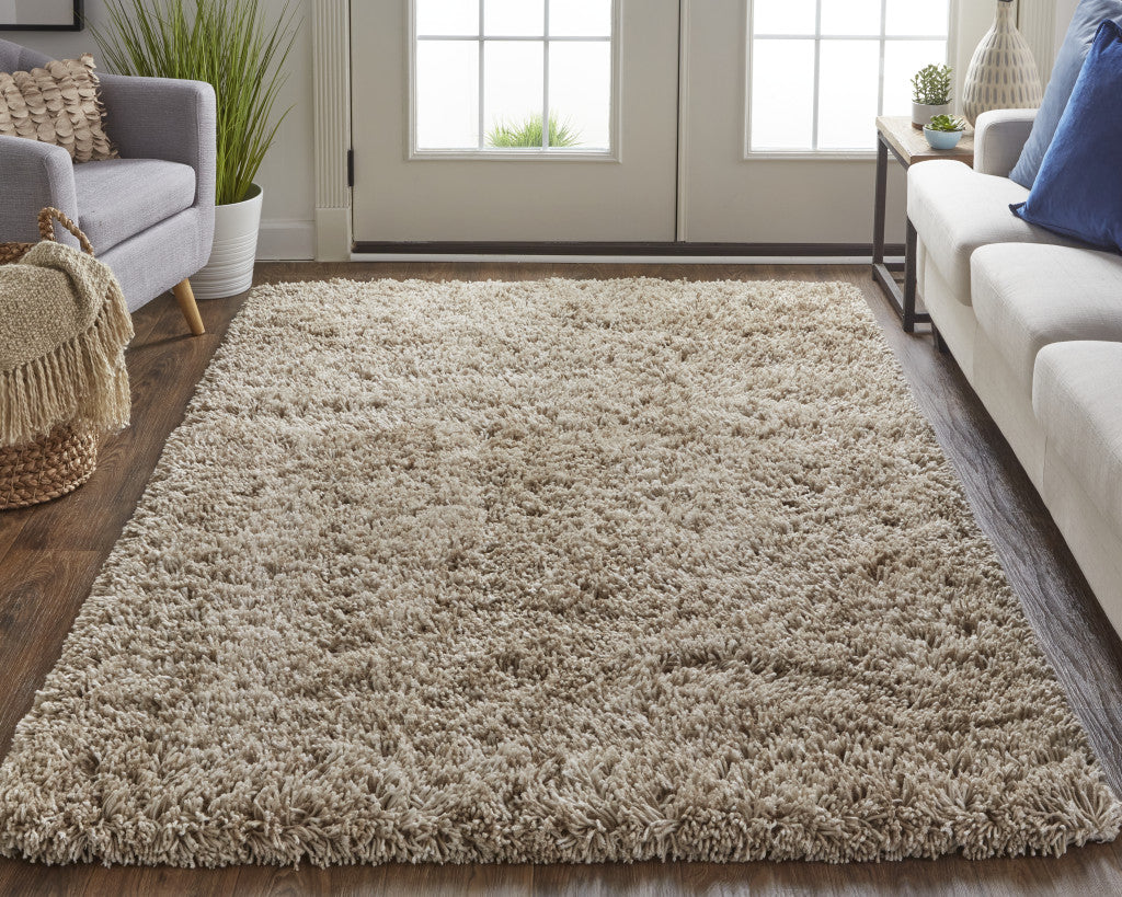 9 x 12 Gray Shag Hand Tufted Rug
