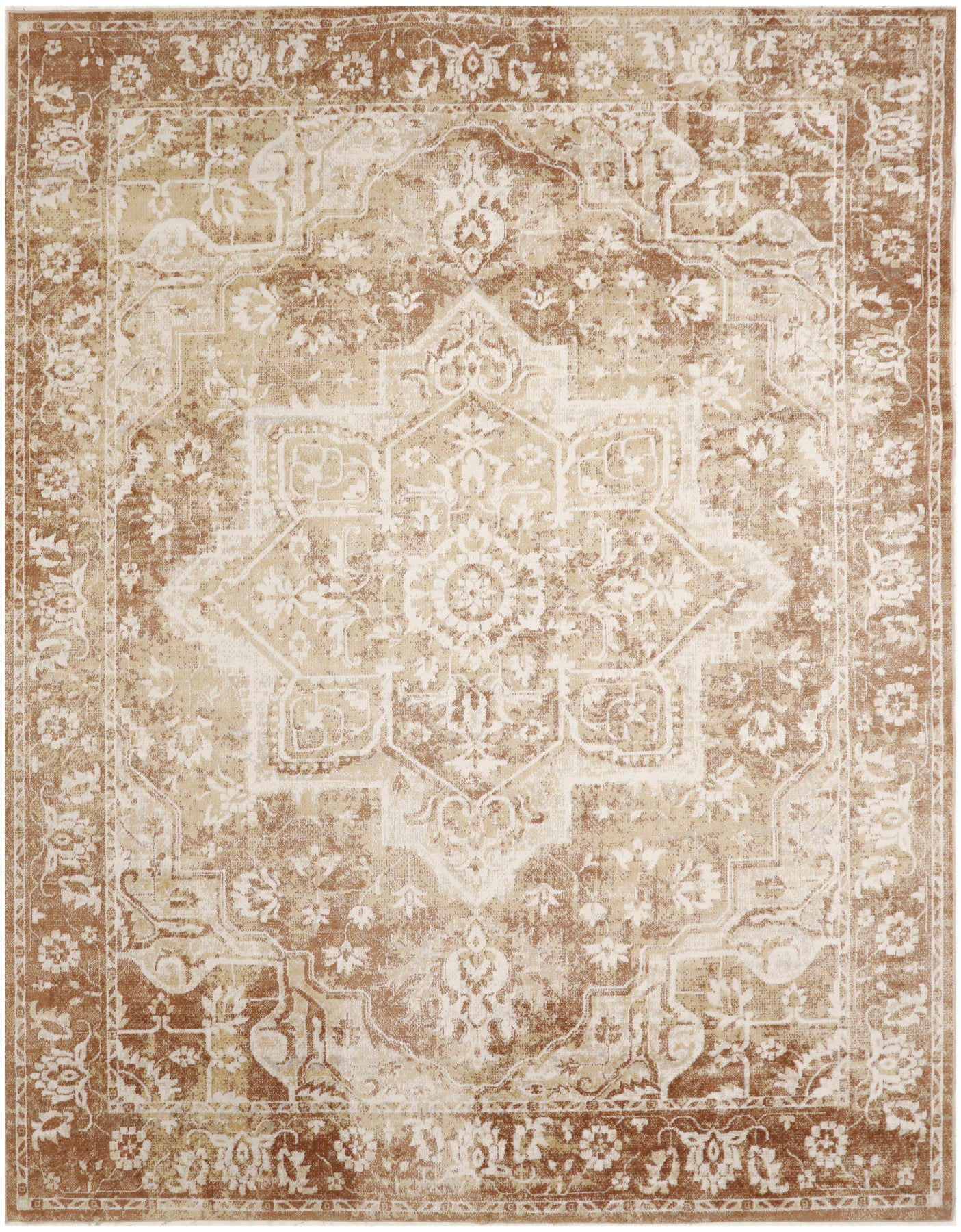 Nourison Astra Rust Pet Friendly Machine Washable Rug - Main