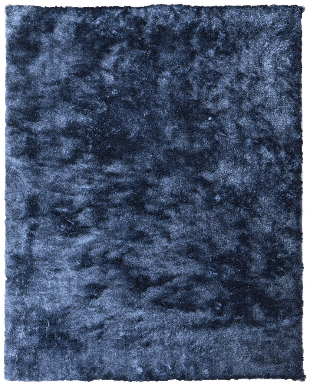 8 x 10 Blue Shag Hand Tufted Rug