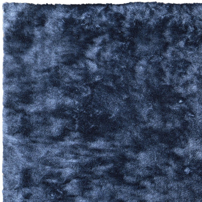 8 x 10 Blue Shag Hand Tufted Rug