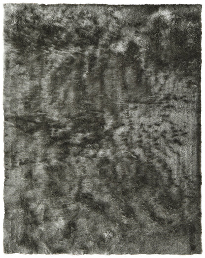 8 x 10 Green Shag Hand Tufted Rug