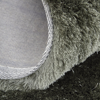 8 x 10 Green Shag Hand Tufted Rug