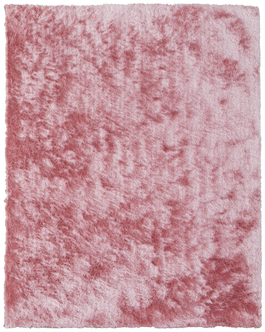 8 x 10 Pink Shag Hand Tufted Rug