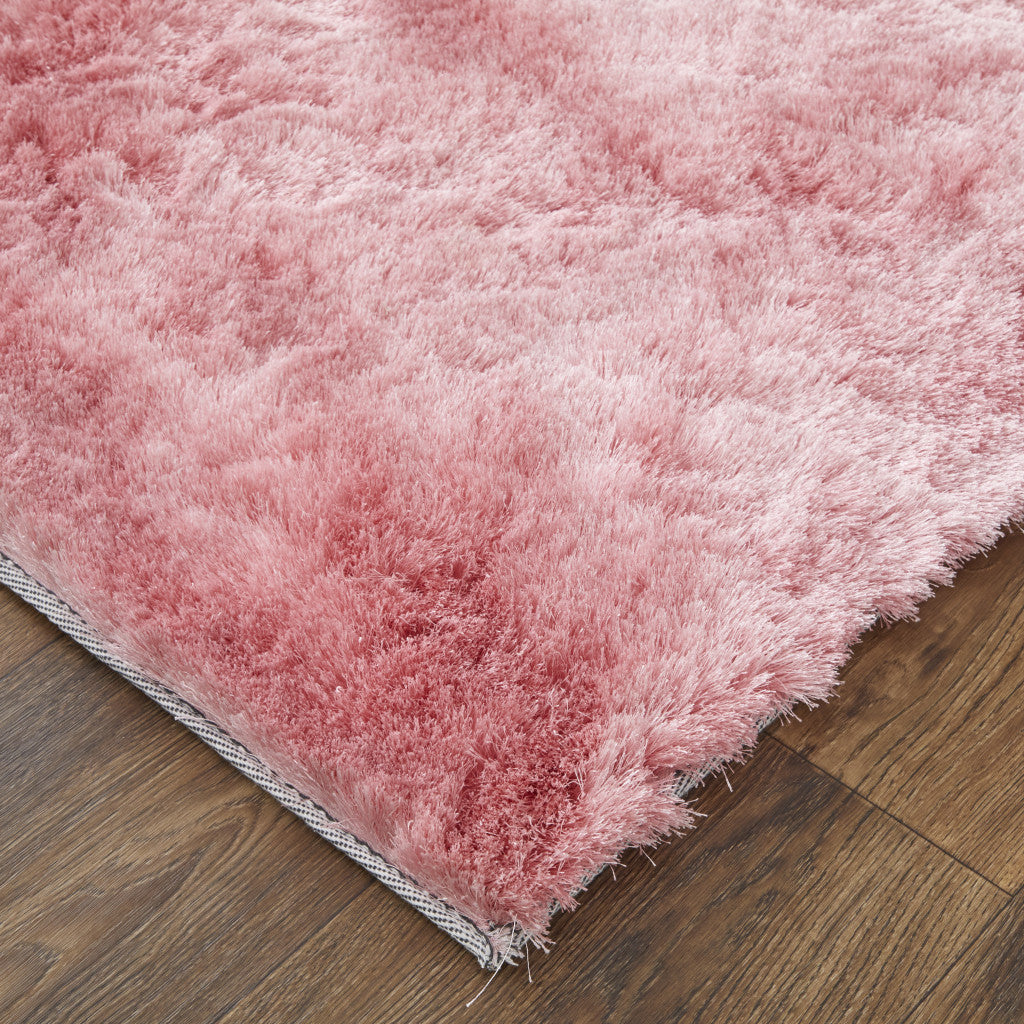 8 x 10 Pink Shag Hand Tufted Rug