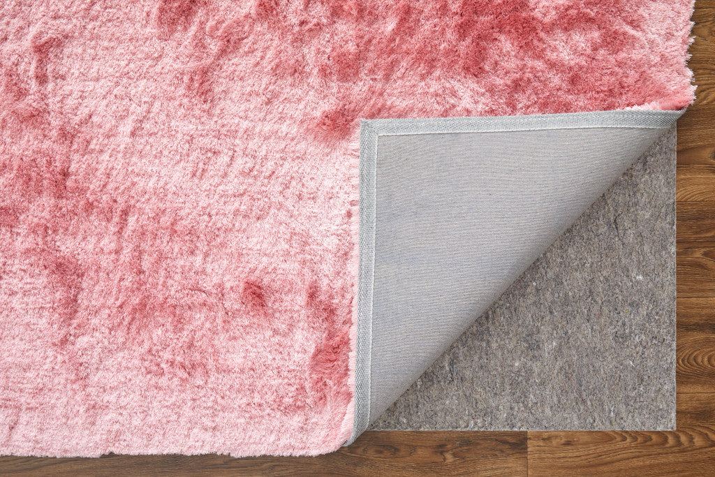8 x 10 Pink Shag Hand Tufted Rug
