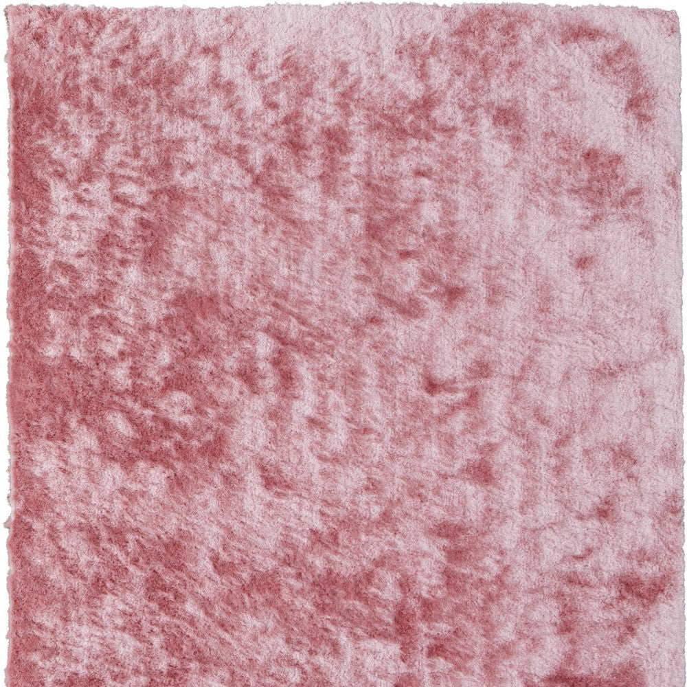 8 x 10 Pink Shag Hand Tufted Rug