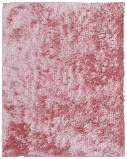 8 x 10 Pink Shag Hand Tufted Rug