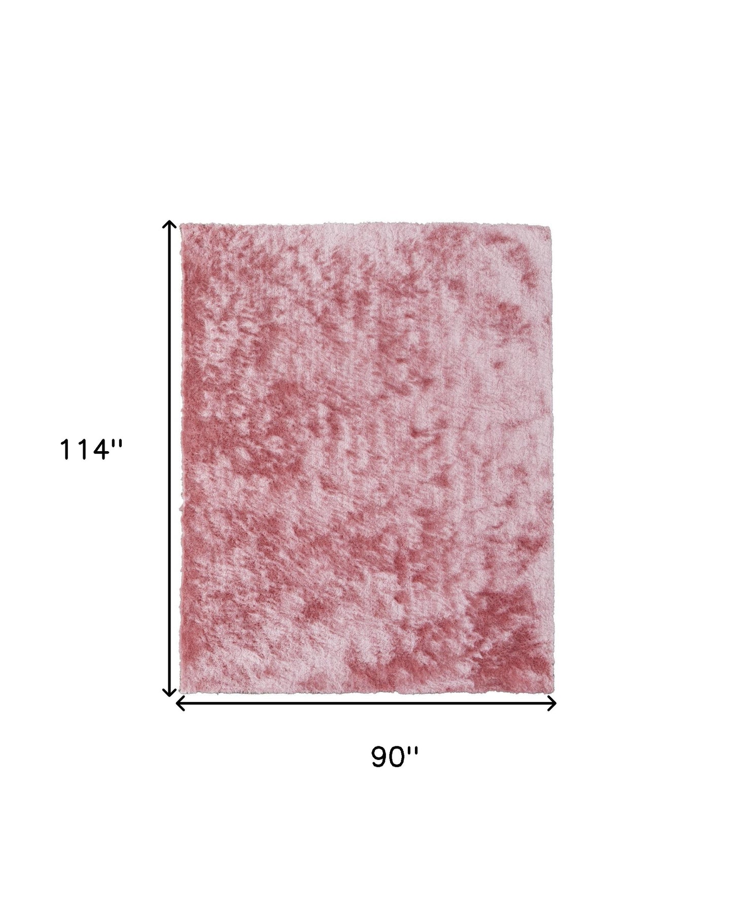 8 x 10 Pink Shag Hand Tufted Rug