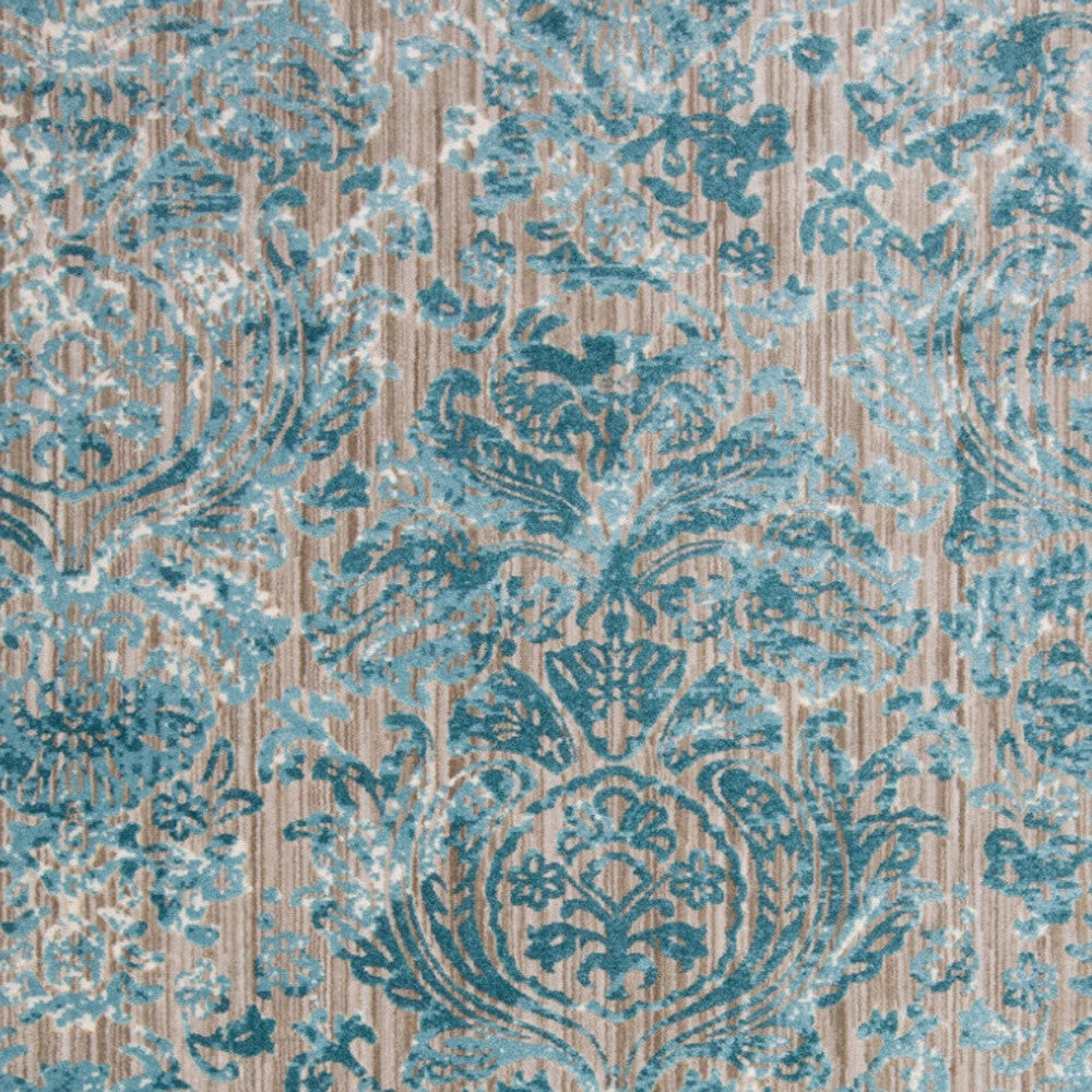 8 x 10 Blue & Yellow Power Loom Rug
