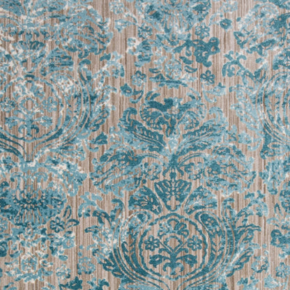 8 x 10 Blue & Yellow Power Loom Rug