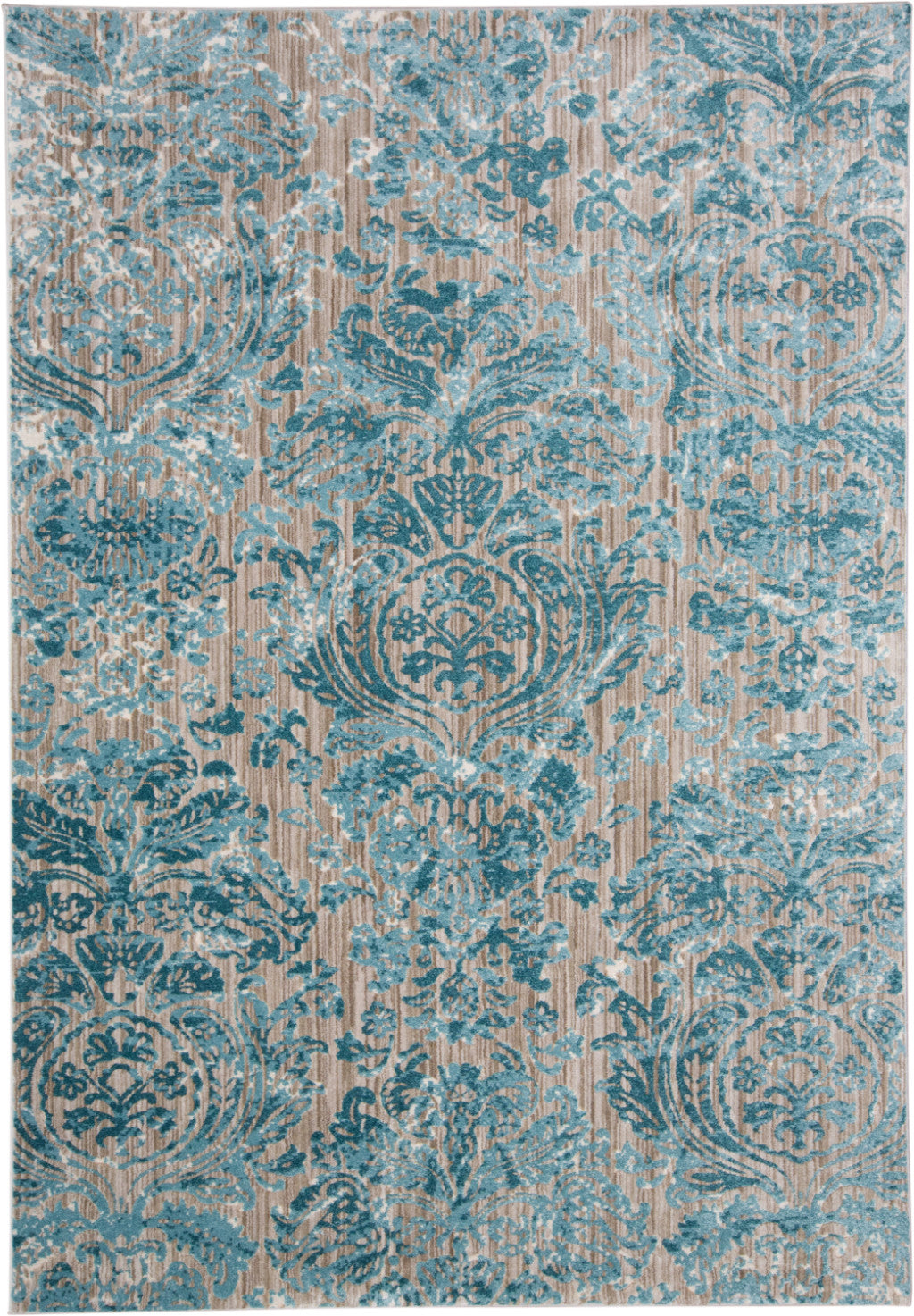 8 x 10 Blue & Yellow Power Loom Rug
