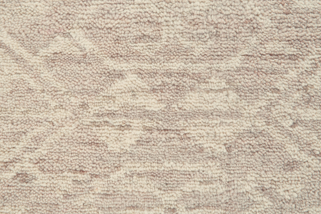 8 x 10 Brown & Tan Wool Southwestern Hand Knotted Rug