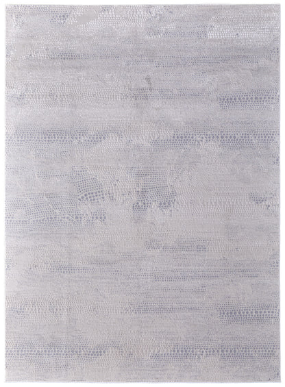 10 x 13 Gray & Ivory Power Loom Rug