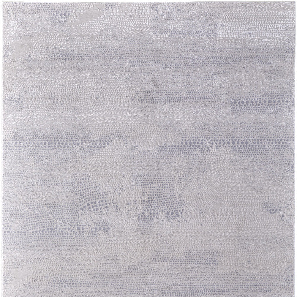 10 x 13 Gray & Ivory Power Loom Rug