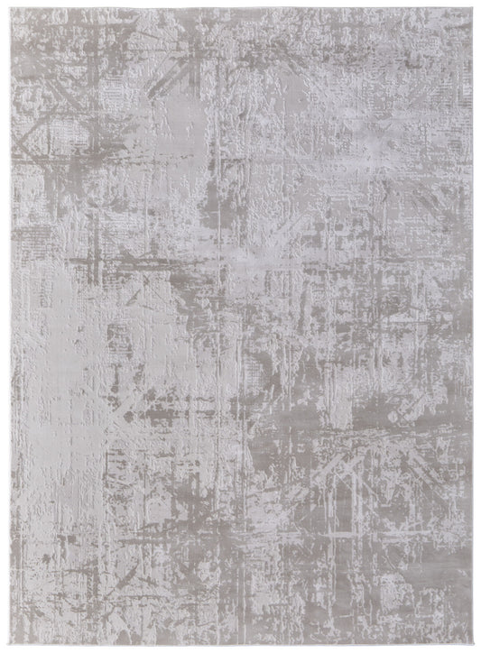10 x 13 Taupe & Ivory Power Loom Rug