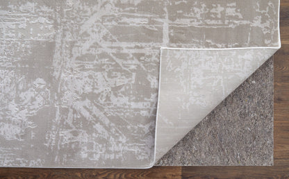 10 x 13 Taupe & Ivory Power Loom Rug