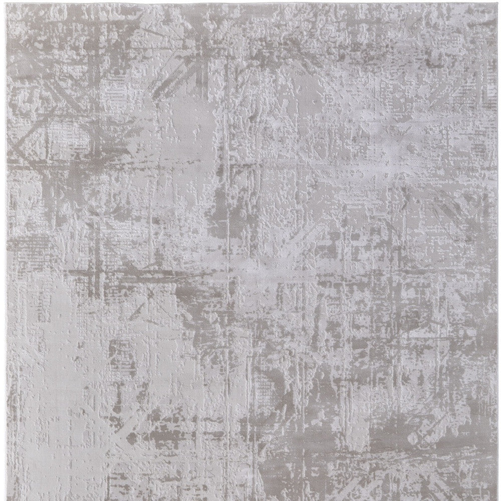 10 x 13 Taupe & Ivory Power Loom Rug