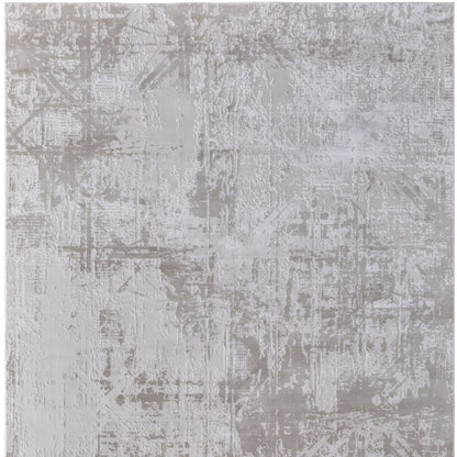 10 x 13 Taupe & Ivory Power Loom Rug
