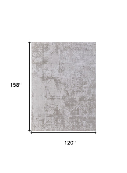 10 x 13 Taupe & Ivory Power Loom Rug