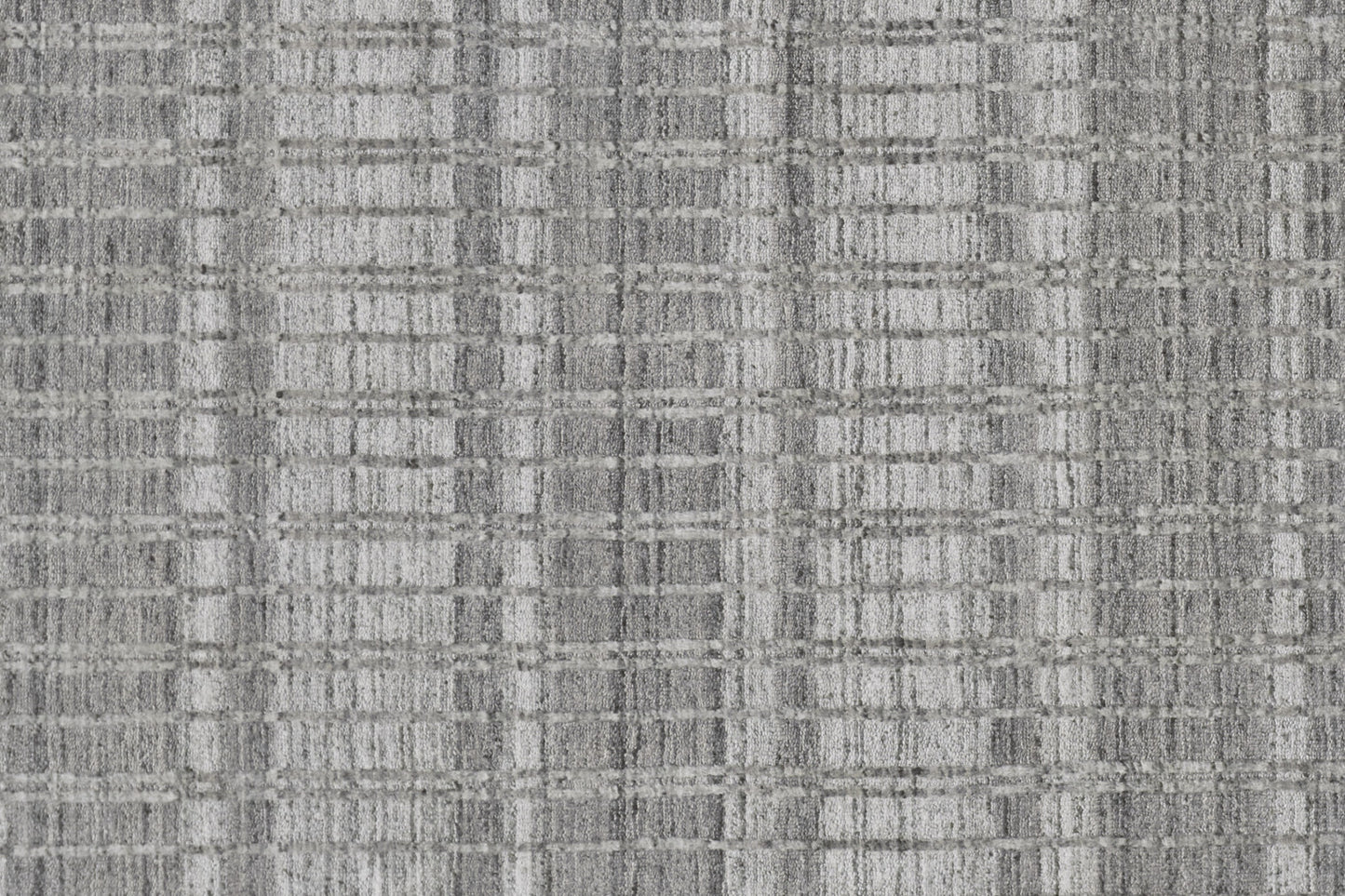 7 x 9 Gray & Ivory Geometric Hand Woven Rug