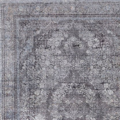 12 x 15 Gray & Silver Oriental Power Loom Rug