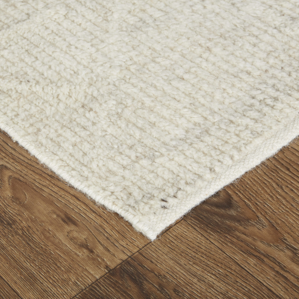 12 x 15 Tan & Ivory Wool Hand Knotted Rug