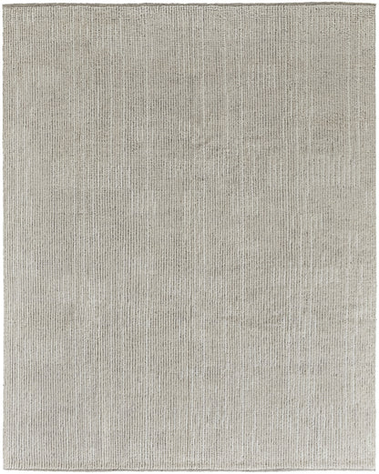 4 x 6 Tan & Ivory Wool Hand Knotted Rug