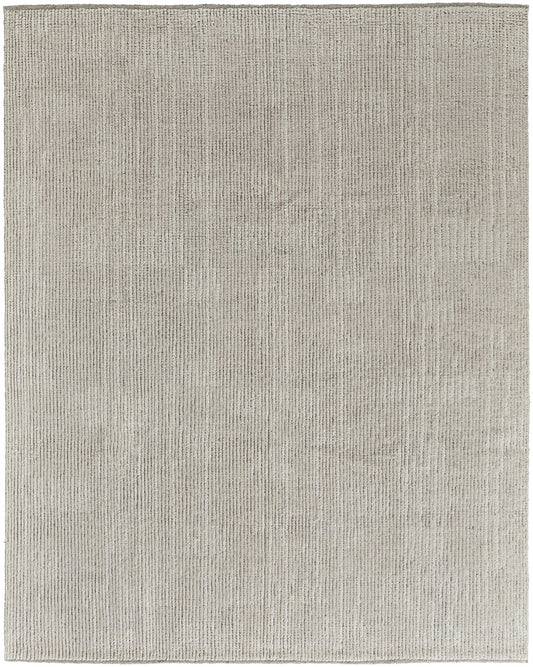 12 x 15 Tan & Ivory Wool Hand Knotted Rug