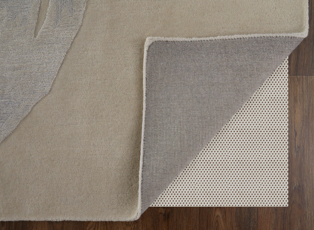 4 x 6 Blue & Ivory Hand Tufted Rug
