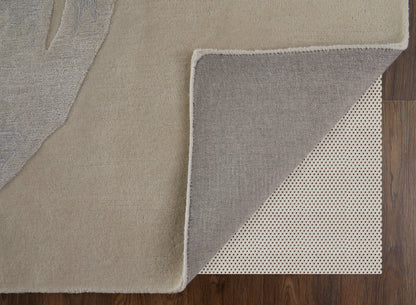 12 x 15 Blue & Ivory Hand Tufted Rug