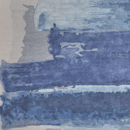 8 x 10 Blue & Ivory Hand Tufted Rug