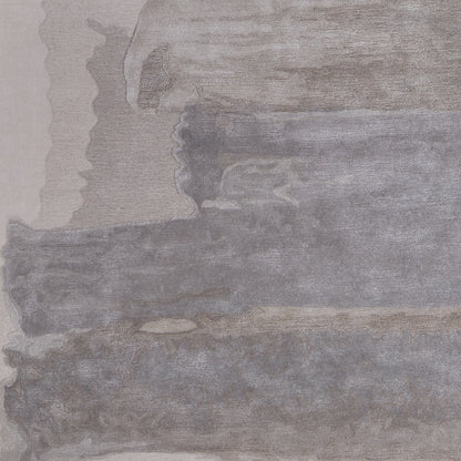 8 x 10 Gray & Ivory Hand Tufted Rug