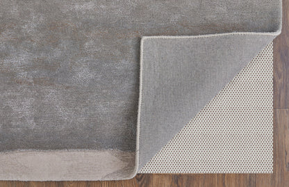 9 x 12 Gray & Ivory Hand Tufted Rug