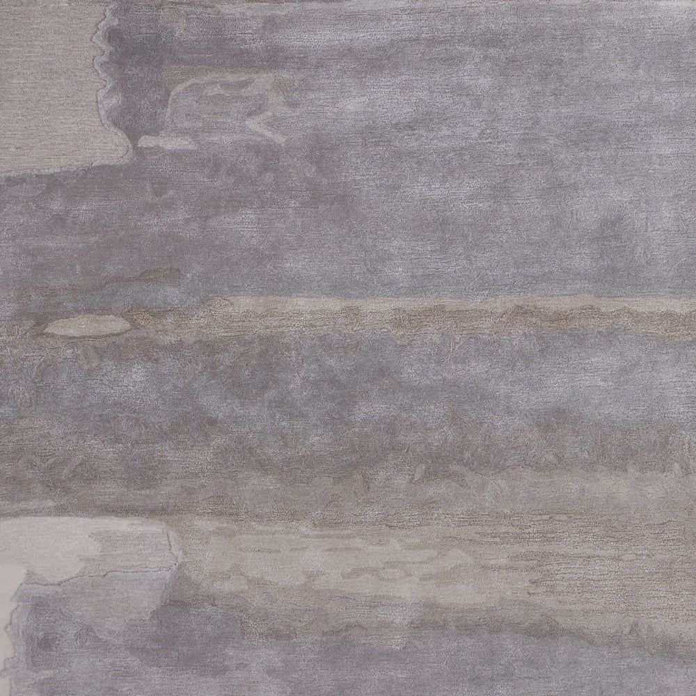 12 x 15 Gray & Ivory Hand Tufted Rug